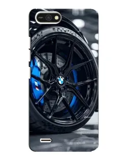 Чехол для TECNO POP 2F с картинкой «Колесо BMW вблизи»
