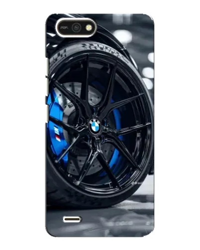 Чехол для TECNO POP 2F с картинкой «Колесо BMW вблизи»
