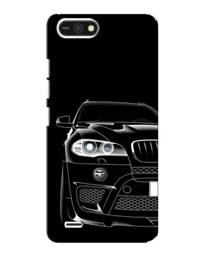 Чехол для TECNO POP 2F с картинкой «Темный силуэт BMW»