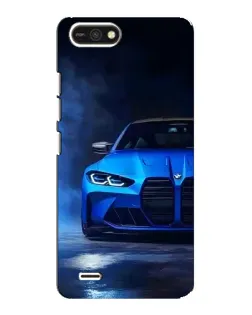 Чехол для TECNO POP 2F с картинкой «Голубая BMW M4»