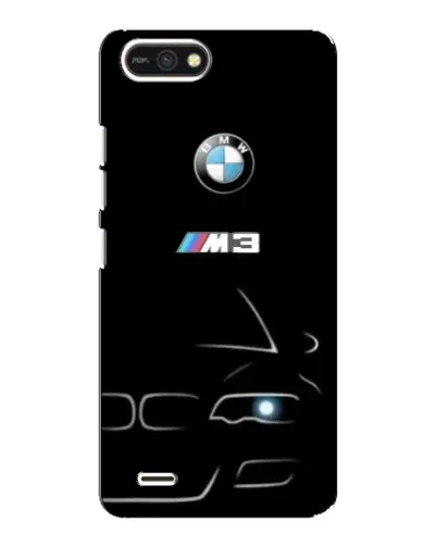 Чехол для TECNO POP 2F с картинкой «Минималистичный принт BMW M3»