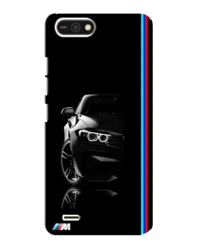 Чехол для TECNO POP 2F с картинкой «Силуэт BMW в темноте»
