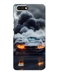 Чехол для TECNO POP 2F с картинкой «BMW в дыму»