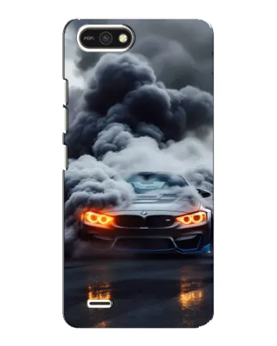 Чехол для TECNO POP 2F с картинкой «BMW в дыму»