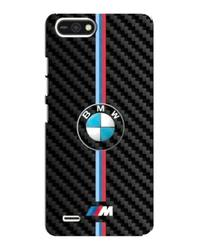 Чехол для TECNO POP 2F с картинкой «Эмблема BMW и карбон»
