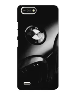 Чехол для TECNO POP 2F с картинкой «Эмблема BMW — макро»