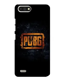 Чохол для TECNO POP 2F з картинкою «PUBG — золотий логотип»
