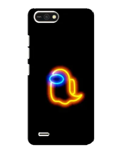 Чехол для TECNO POP 2F с картинкой «Among Us неоновое сияние»