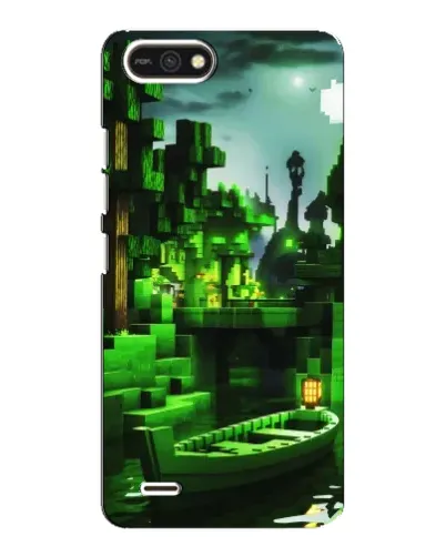 Чехол для TECNO POP 2F с картинкой «Minecraft лесной пейзаж»