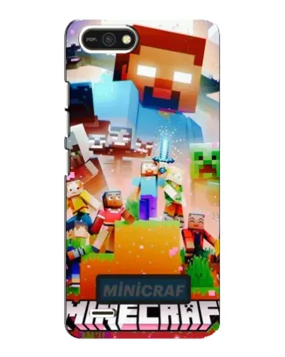 Чехол для TECNO POP 2F с картинкой «Minecraft герои игры»