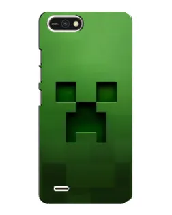 Чехол для TECNO POP 2F с картинкой «Крипер микро-дизайн»