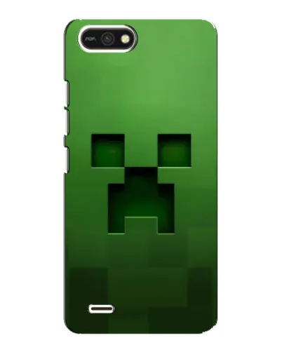 Чехол для TECNO POP 2F с картинкой «Крипер микро-дизайн»