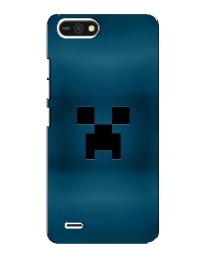 Чехол для TECNO POP 2F с картинкой «Крипер текстура»