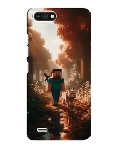 Чехол для TECNO POP 2F с картинкой «Стив в лесу»