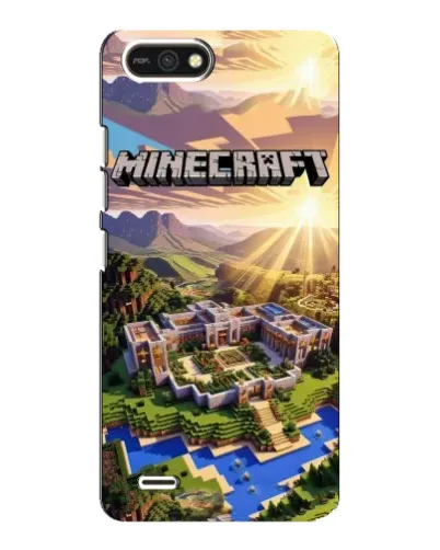 Чехол для TECNO POP 2F с картинкой «Minecraft панорама»