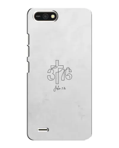 Чехол для TECNO POP 2F с картинкой «Иоанна 3:16 Крест»