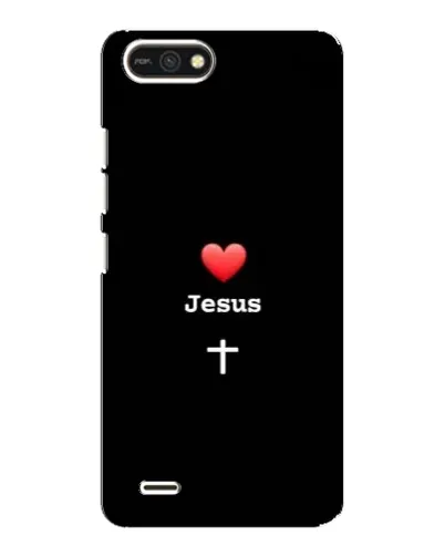 Чехол для TECNO POP 2F с картинкой «Сердце - Jesus»
