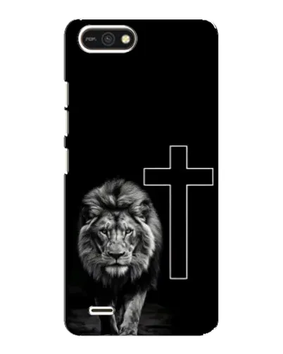 Чехол для TECNO POP 2F с картинкой «Лев и Крест»