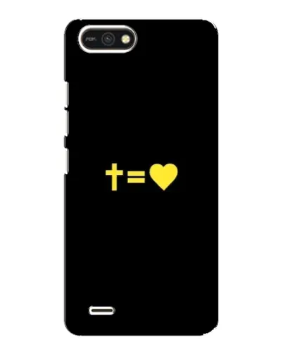 Чехол для TECNO POP 2F с картинкой «Сердце и Крест»