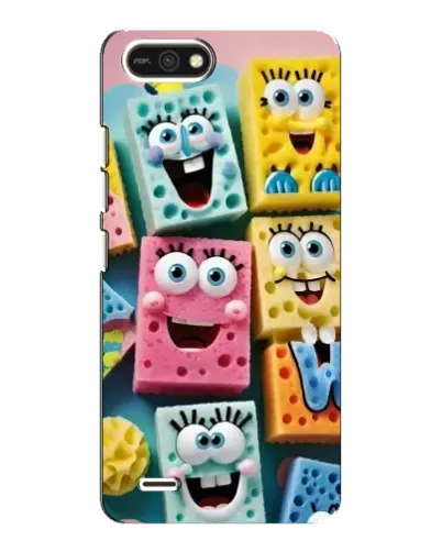 Чехол для TECNO POP 2F с картинкой «Цветные губки»