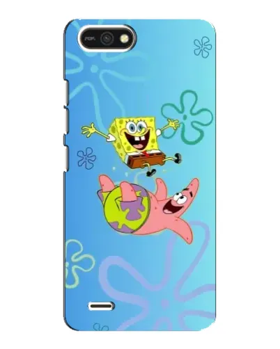 Чехол для TECNO POP 2F с картинкой «Спанч Боб и Патрик»