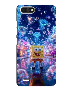 Чехол для TECNO POP 2F с картинкой «Неоновый океан»