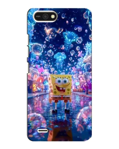 Чехол для TECNO POP 2F с картинкой «Неоновый океан»