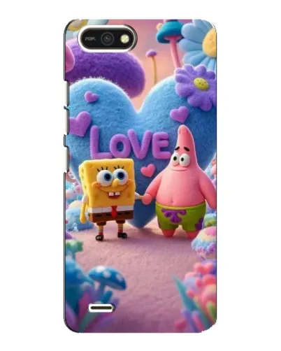 Чехол для TECNO POP 2F с картинкой «Губка Боб Патрик»