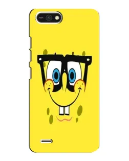 Чехол для TECNO POP 2F с картинкой «Минималистичный Спанч Боб»