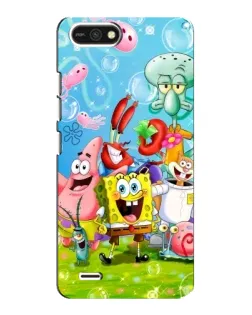 Чехол для TECNO POP 2F с картинкой «Губка Боб и друзья»
