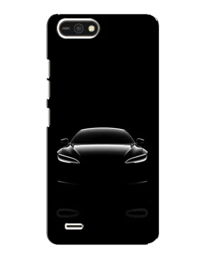 Чехол для TECNO POP 2F с картинкой «Силуэт Tesla Night»
