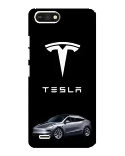 Чехол для TECNO POP 2F с картинкой «Tesla Model Y»