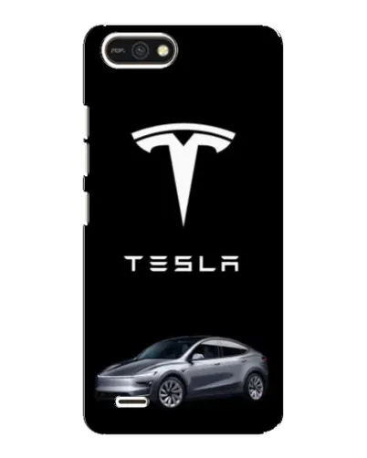 Чехол для TECNO POP 2F с картинкой «Tesla Model Y»
