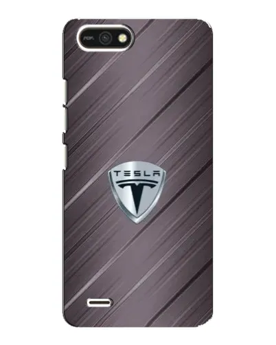 Чехол для TECNO POP 2F с картинкой «Металлическая текстура Tesla»