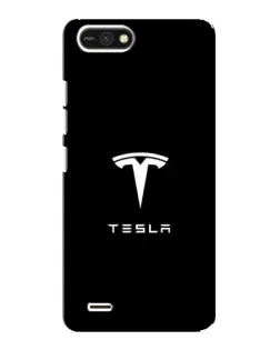 Чехол для TECNO POP 2F с картинкой «Tesla White Logo»