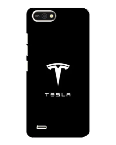 Чехол для TECNO POP 2F с картинкой «Tesla White Logo»
