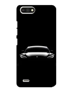 Чехол для TECNO POP 2F с картинкой «Фары Tesla Night»