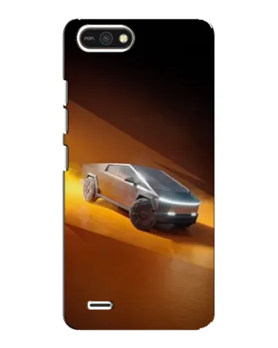Чехол для TECNO POP 2F с картинкой «Cybertruck в пустыне»