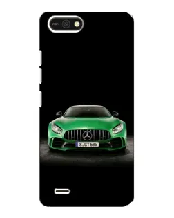 Чехол для TECNO POP 2F с картинкой «Mercedes — неоновый лого»