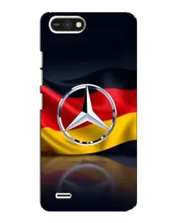 Чехол для TECNO POP 2F с картинкой «Mercedes — флаг Германии»
