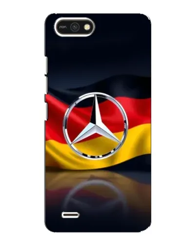 Чехол для TECNO POP 2F с картинкой «Mercedes — флаг Германии»
