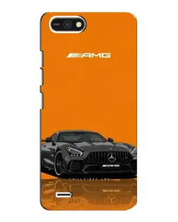 Чехол для TECNO POP 2F с картинкой «Оранжевый Mercedes AMG»