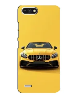 Чехол для TECNO POP 2F с картинкой «Желтый Mercedes GT»