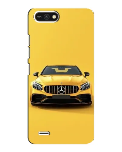 Чехол для TECNO POP 2F с картинкой «Желтый Mercedes GT»