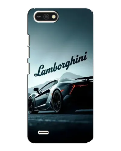 Чехол для TECNO POP 2F с картинкой «Классическая надпись Lamborghini»