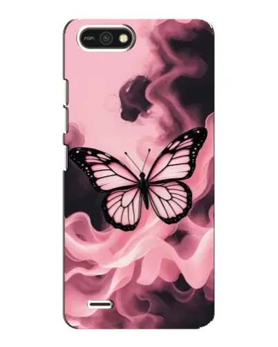 Чехол для TECNO POP 2F с картинкой «Бабочка в дыму»
