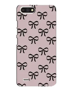 Чехол для TECNO POP 2F с картинкой «Черные бантики»