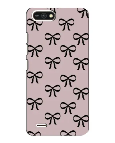 Чехол для TECNO POP 2F с картинкой «Черные бантики»