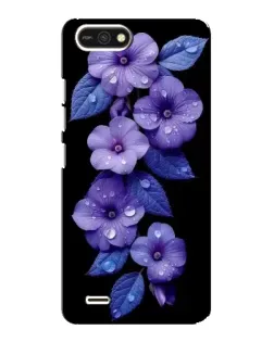 Чехол для TECNO POP 2F с картинкой «Фиолетовые цветы с росою» Чехол для TECNO POP 2F с картинкой «Фиолетовые цветы с росою»