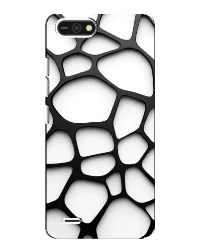 Чехол для TECNO POP 2F с картинкой «Белая объемная сетка»